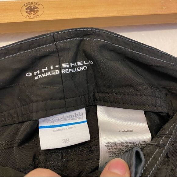 Men’s Columbia Board swim Shorts Black drawstring omni shield advanced repel 38 - Picture 8 of 11